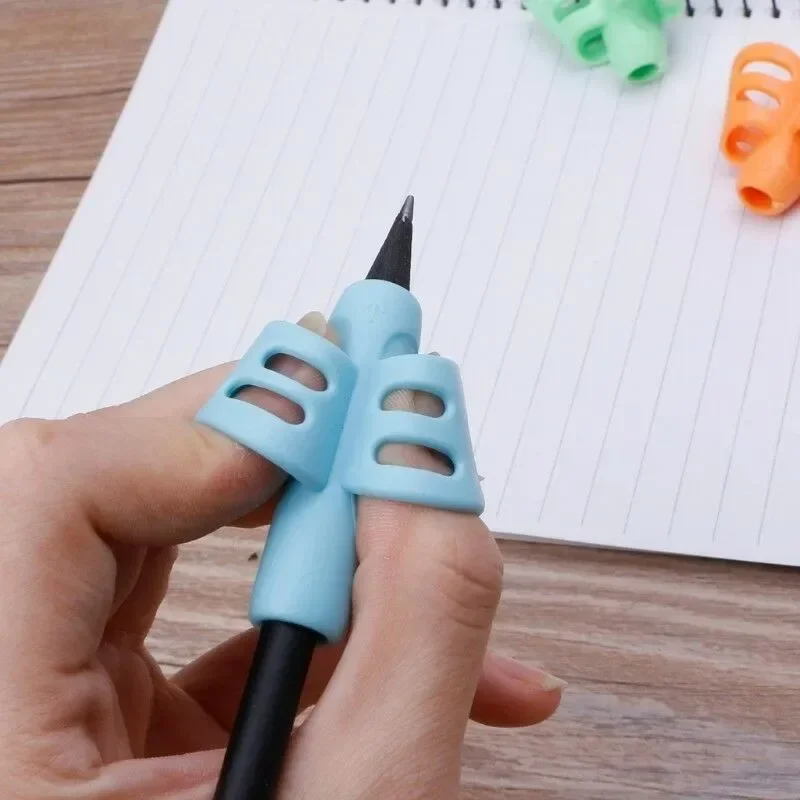 3-12pcs Children Writing Pencil Pen Holder Kids Learning Practise Silicone Pen Aid Grip Posture Correction Device for Students