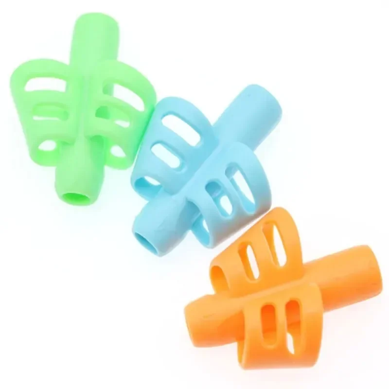 3-12pcs Children Writing Pencil Pen Holder Kids Learning Practise Silicone Pen Aid Grip Posture Correction Device for Students