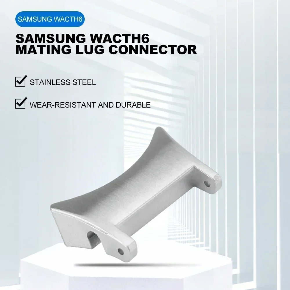 2PCS Quick Fit Adapter for Samsung Galaxy Watch 7 6 44 40mm 6 Classic 47 43mm Accessories Stainless Steel Connector 4/5/pro Band