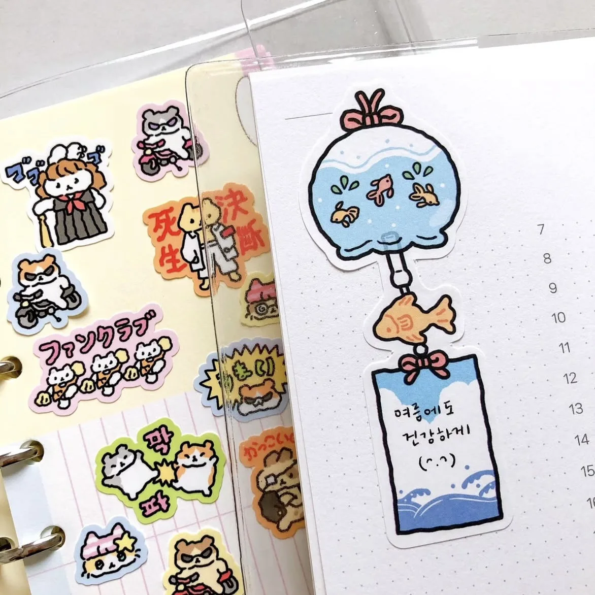 Cartoon Stickers Korean Cute Graffiti Style Rabbit Stickers Kawaii Cartoon Animal Stickers Hand Account Diary Scrapbook Stickers