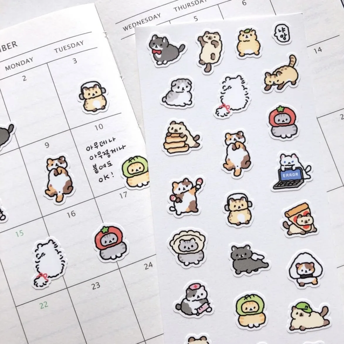 Cartoon Stickers Korean Cute Graffiti Style Rabbit Stickers Kawaii Cartoon Animal Stickers Hand Account Diary Scrapbook Stickers