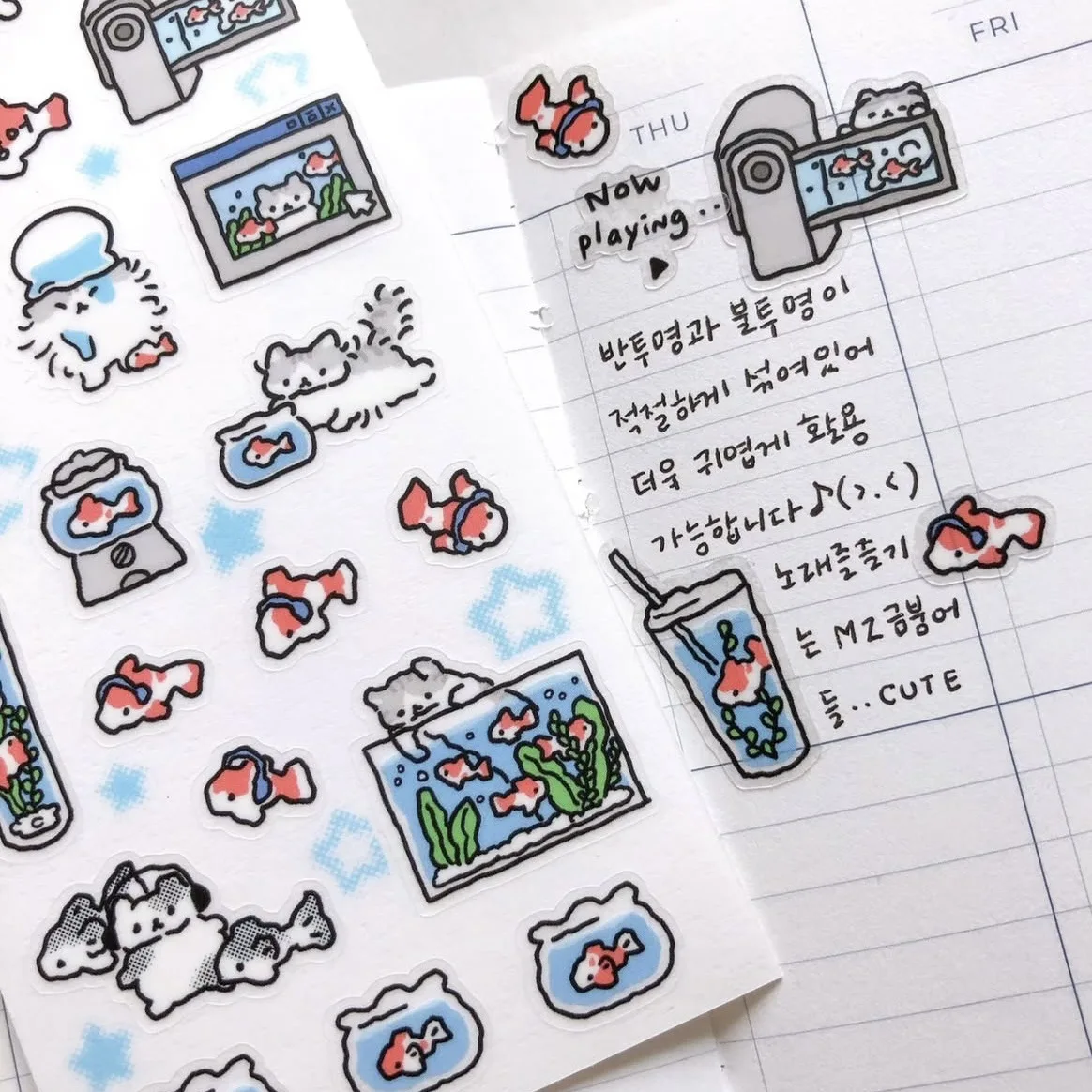 Cartoon Stickers Korean Cute Graffiti Style Rabbit Stickers Kawaii Cartoon Animal Stickers Hand Account Diary Scrapbook Stickers