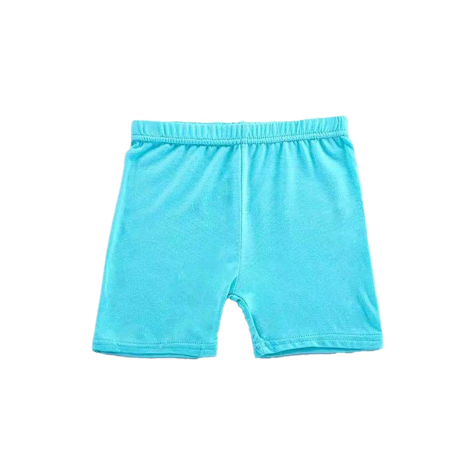 Girls Summer Safety Leggings Cycling Pants Children Anti-emptied Stretch Solid Color Mid-rise Yoga Dancing Shorts 1PC