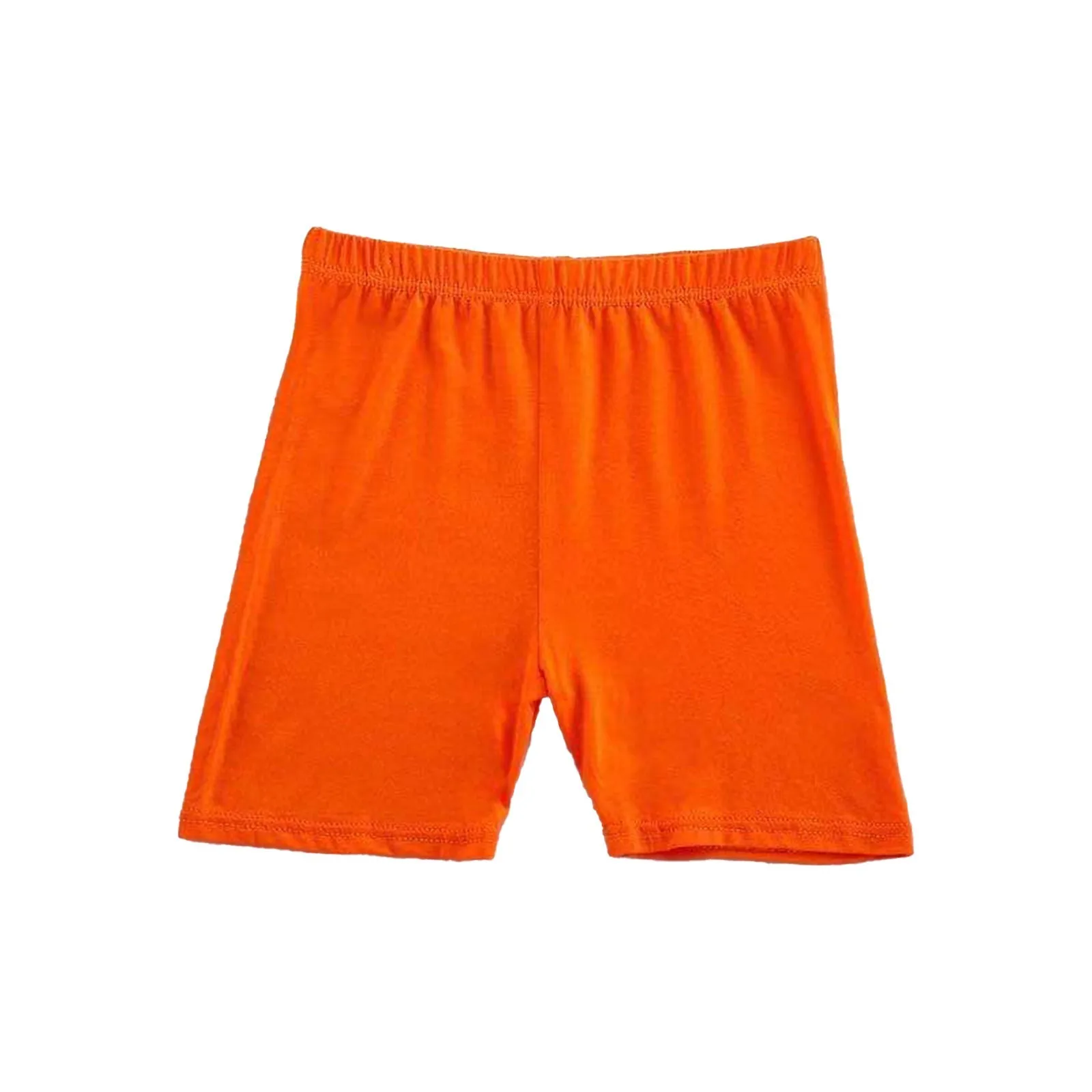 Girls Summer Safety Leggings Cycling Pants Children Anti-emptied Stretch Solid Color Mid-rise Yoga Dancing Shorts 1PC