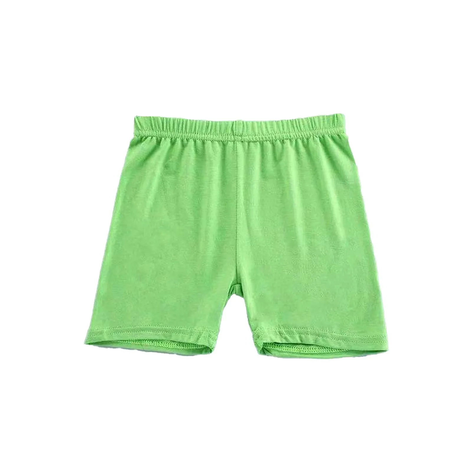 Girls Summer Safety Leggings Cycling Pants Children Anti-emptied Stretch Solid Color Mid-rise Yoga Dancing Shorts 1PC