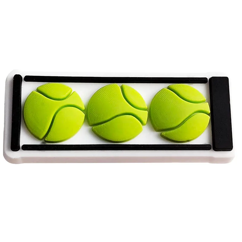 2pcs PVC tennis series ball loving detachable shoe buckle charm accessories decorations for sandals sneaker clog wristbands funs