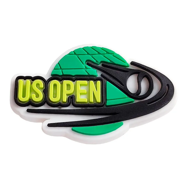 2pcs PVC tennis series ball loving detachable shoe buckle charm accessories decorations for sandals sneaker clog wristbands funs