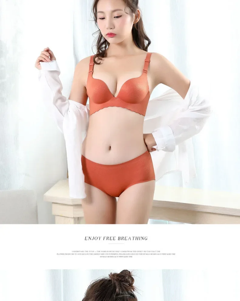 Extreme Push-Up Bra 8cm Thick Pads for Small Bust, Wireless Double Cup Lift, Soft Comfort Fabric, Adjustable Deep V Bras