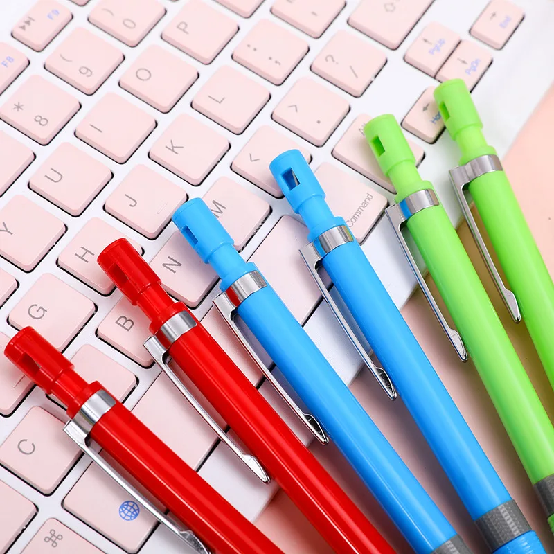 4Pcs/Set 2.0mm Mixed Color Mechanical Pencil with Pencil Sharpener Smooth Writing Office School Stationery Supplies