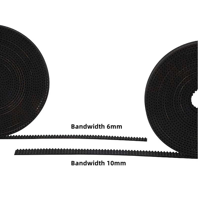 5/10/50M GT2-6/10mm Open Timing Belt 2GT Aramid Fiber Rubber/PU with Steel Core Gt2 Belt Cutting Length for 3D Printer Wholesale