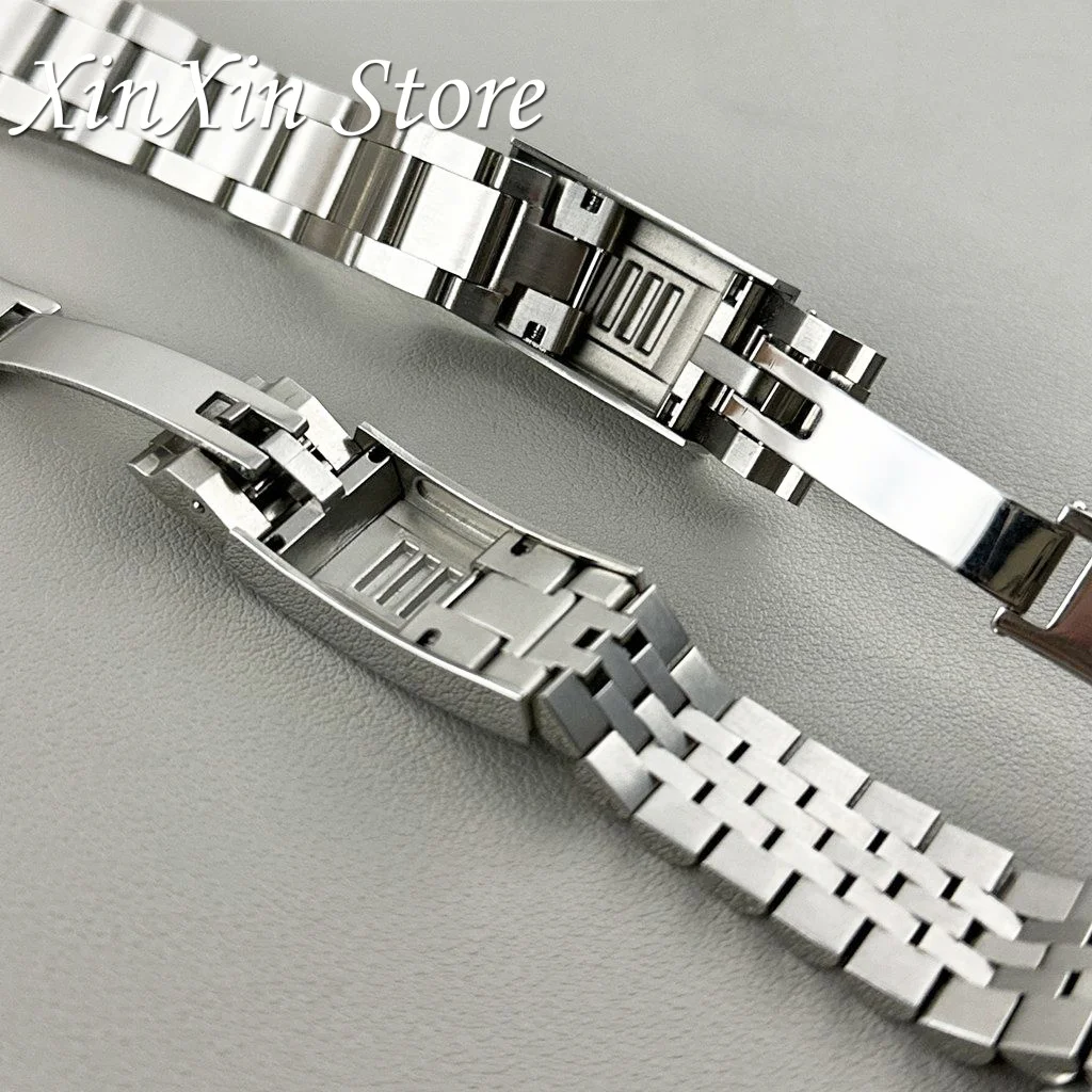 20mm Width 904L Solid Stainless Steel Strap Brushed Polished Oyster Jubilee Presidential Bracelet NH35 Part Glide Lock Clasp