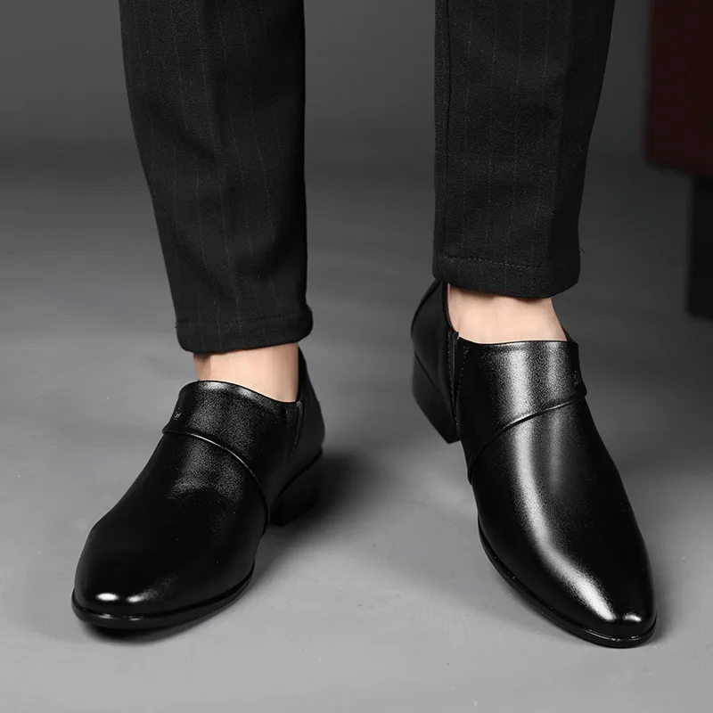 Oxfords Leather Shoes for Men Luxury Big Size 38-50 Men Dress Shoes Business Party Wedding Office Work Shoe 2025 New Men Loafers