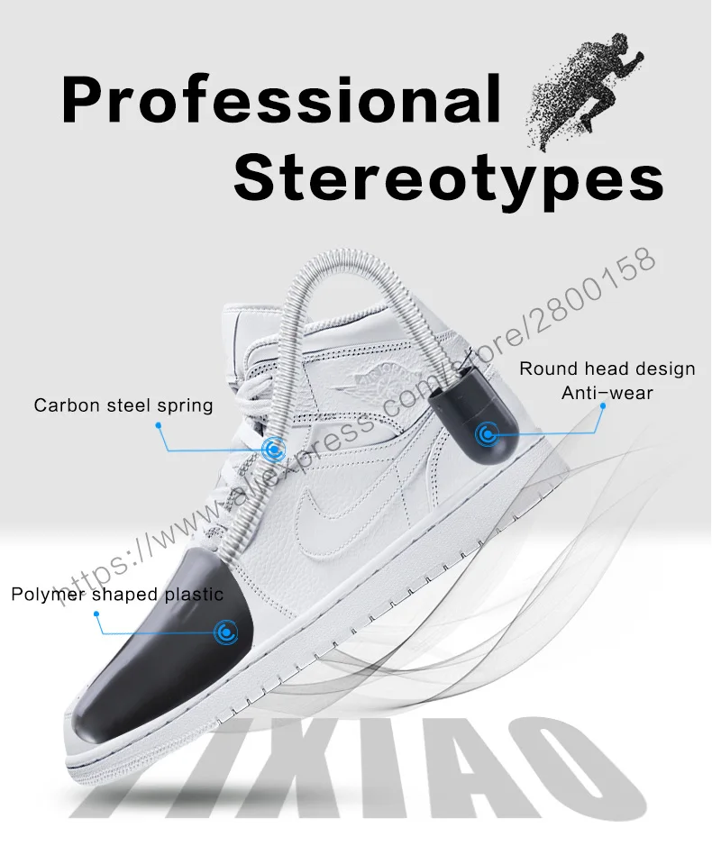 Household 1 Pairs Plastic shoes Holder Stretcher Shaper Adjustable Length Shoe Trees Support Prevent Deformation Wrinkle Crease