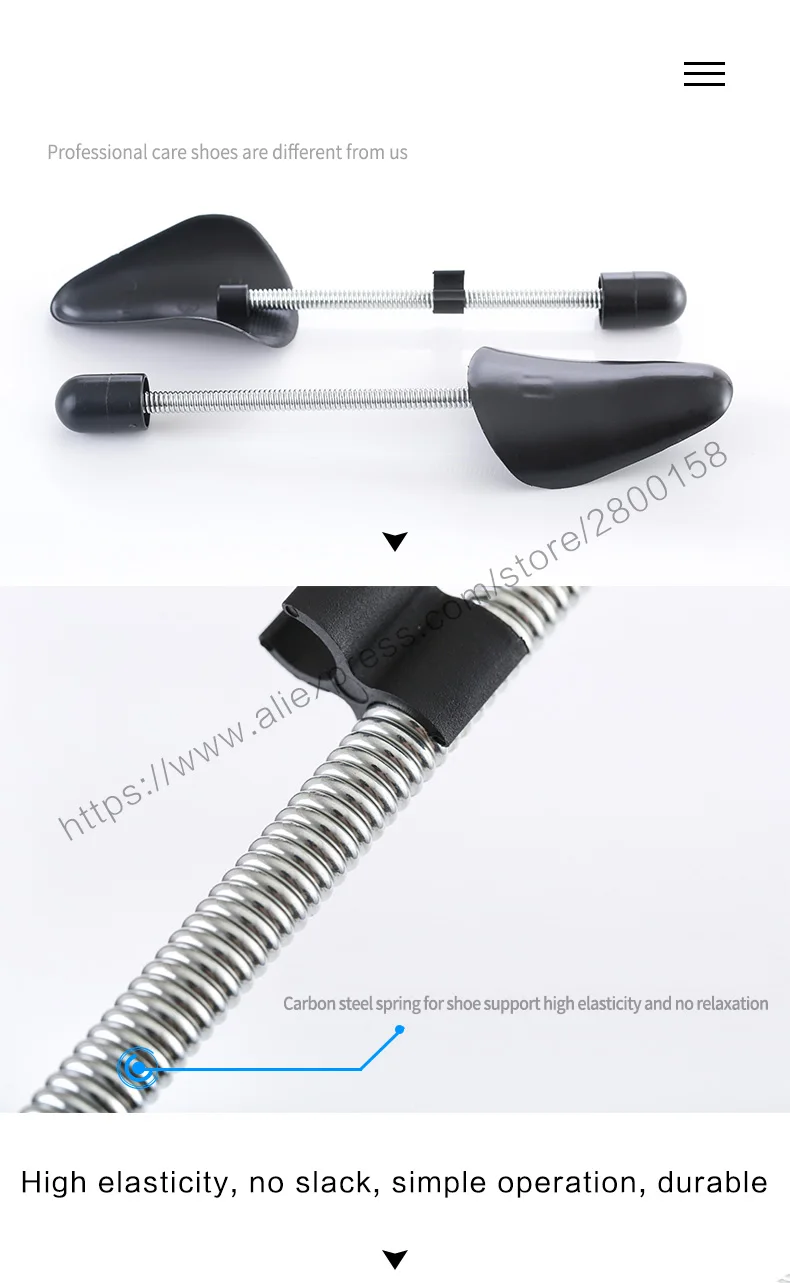 Household 1 Pairs Plastic shoes Holder Stretcher Shaper Adjustable Length Shoe Trees Support Prevent Deformation Wrinkle Crease