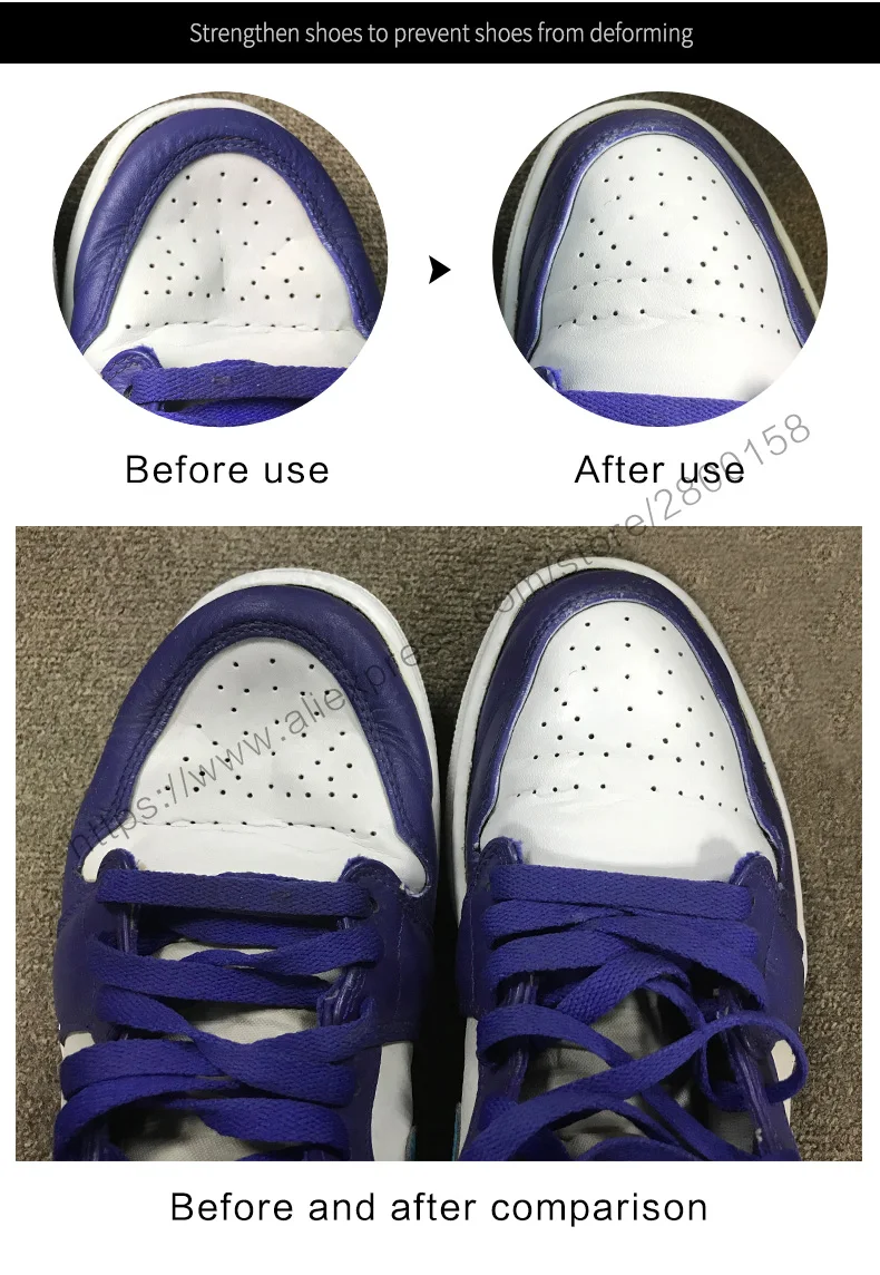 Household 1 Pairs Plastic shoes Holder Stretcher Shaper Adjustable Length Shoe Trees Support Prevent Deformation Wrinkle Crease