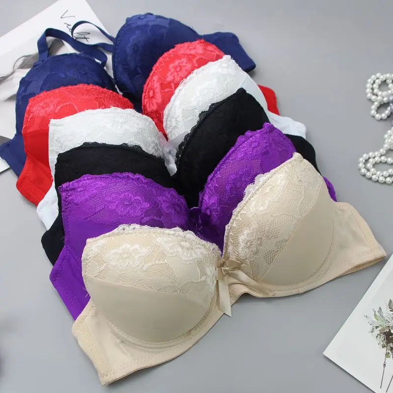 Plus Size Bras For Womens Seamless Lingerie With Pads DE Cup Bralette Push Up Brassiere Underwear Vest Wireless BH