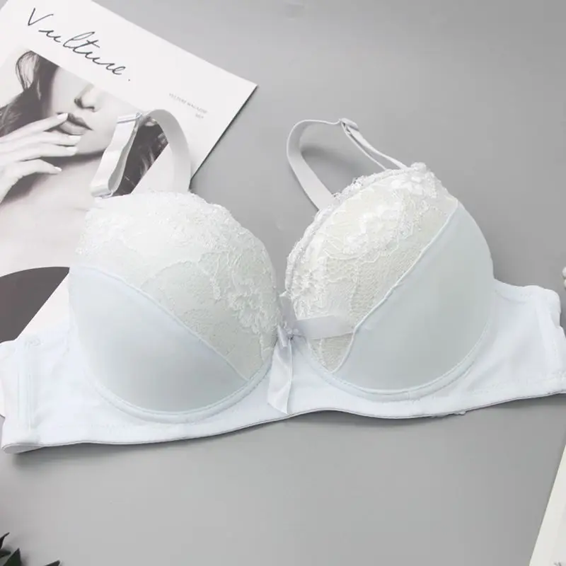 Plus Size Bras For Womens Seamless Lingerie With Pads DE Cup Bralette Push Up Brassiere Underwear Vest Wireless BH