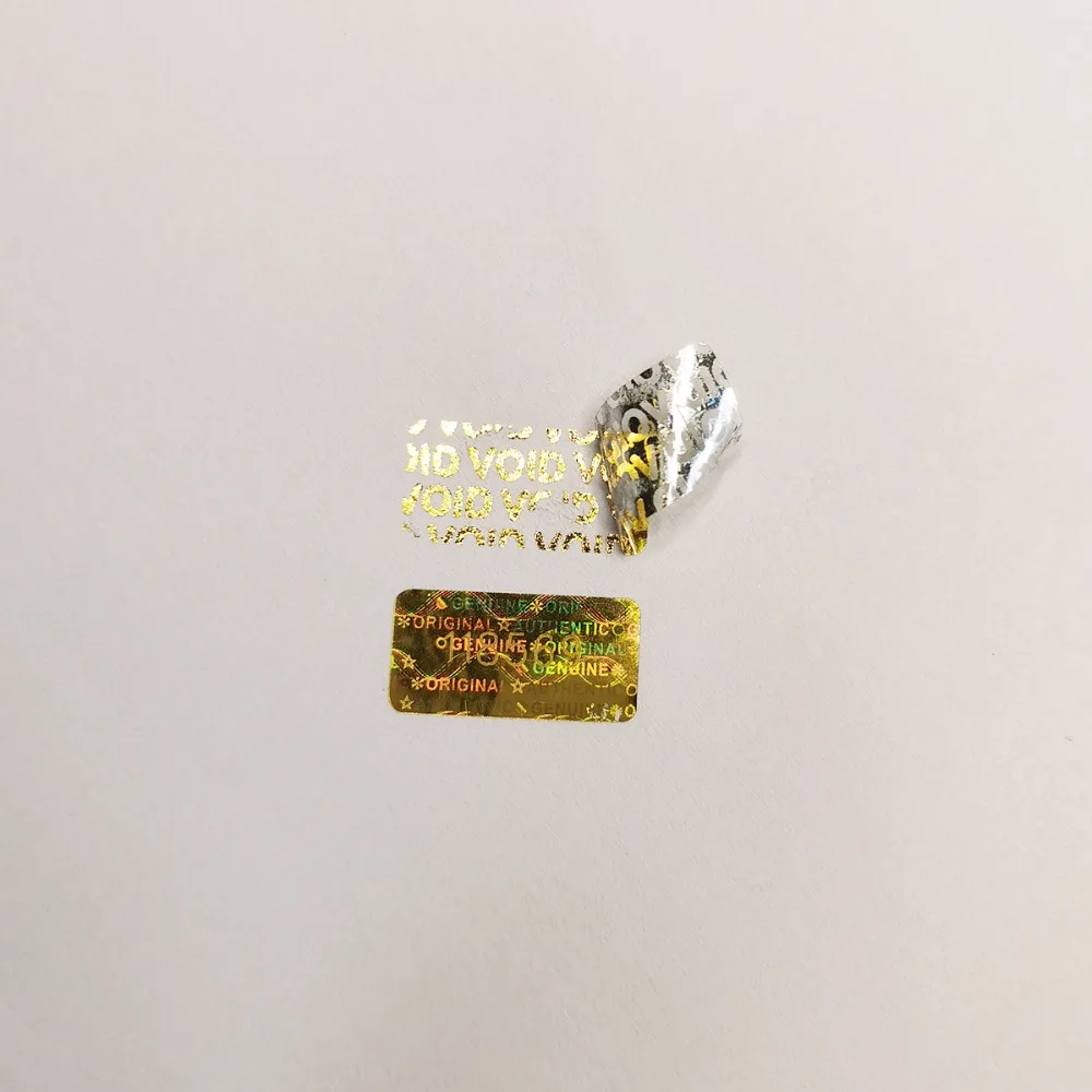 2000 Pcs,Hologram Tamper Proof Stickers,Void Warranty Security Label,Unique Serial Number,Custom Logo,20x10mm