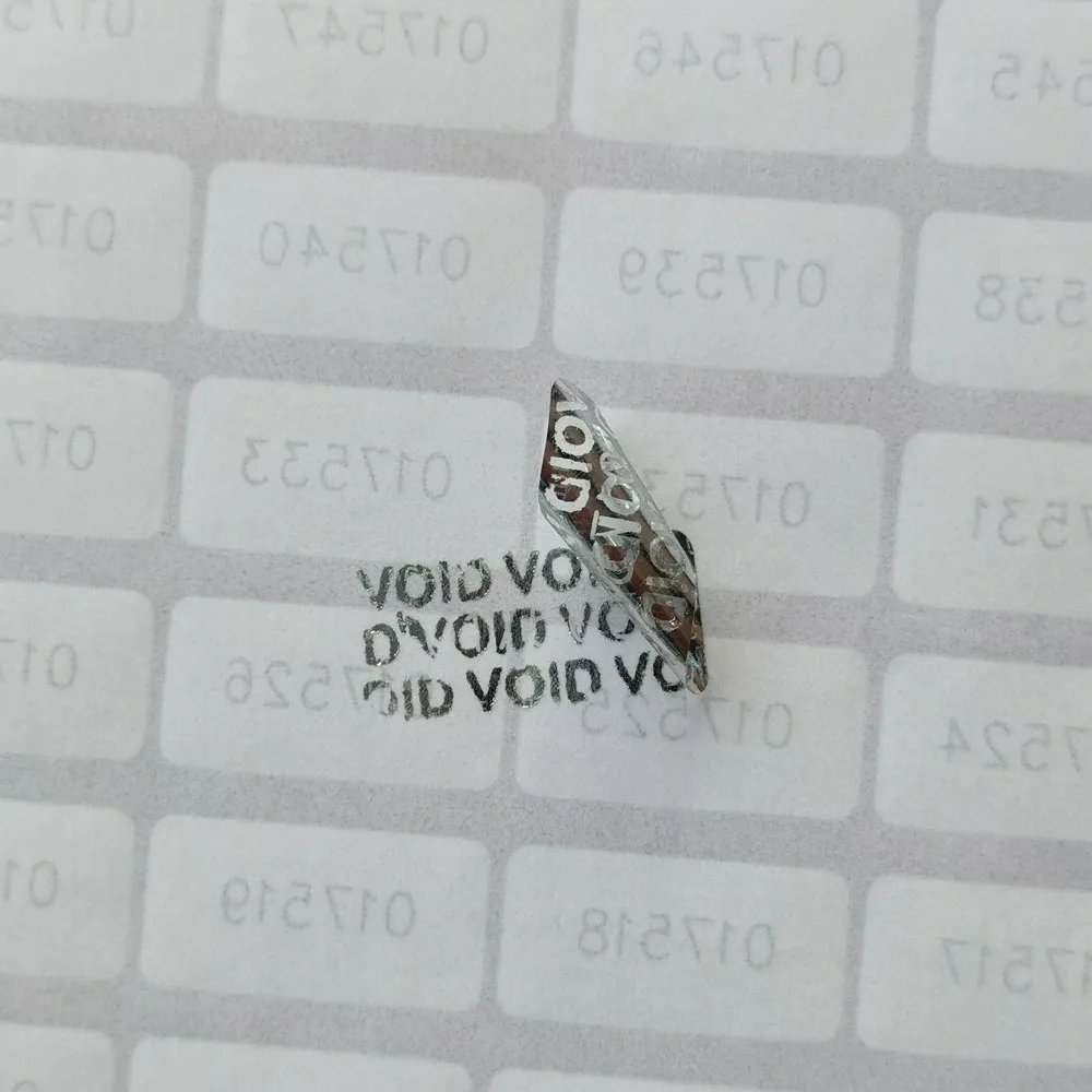 2000 Pcs,Hologram Tamper Proof Stickers,Void Warranty Security Label,Unique Serial Number,Custom Logo,20x10mm