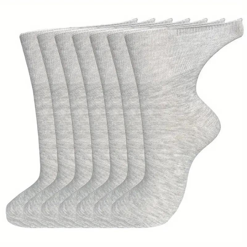 7 pairs women's non binding diabetes socks comfortable breathable shoes suitable for elderly and pregnant women for fat feet