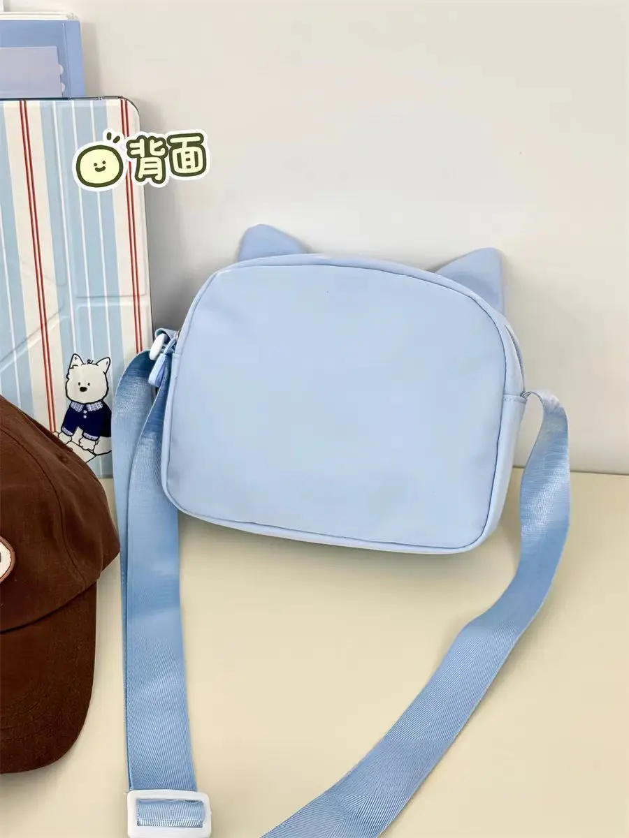 Japanese Harajuku Cute Girls Y2K Transparent Cartoon Ita Bag Ulzzang Doll Bag Versatile Crossbody Bag Casual Mobile Phone Bag
