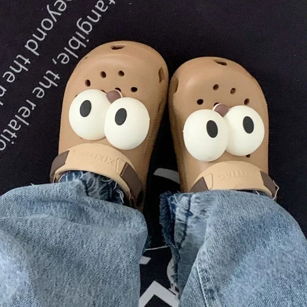 3D Cute Big Eyes Shoe Charms for Clogs Accessories Fashion Set DIY Slide Sandals Garden Shoe Buckles Decoration Boys Girls Gifts
