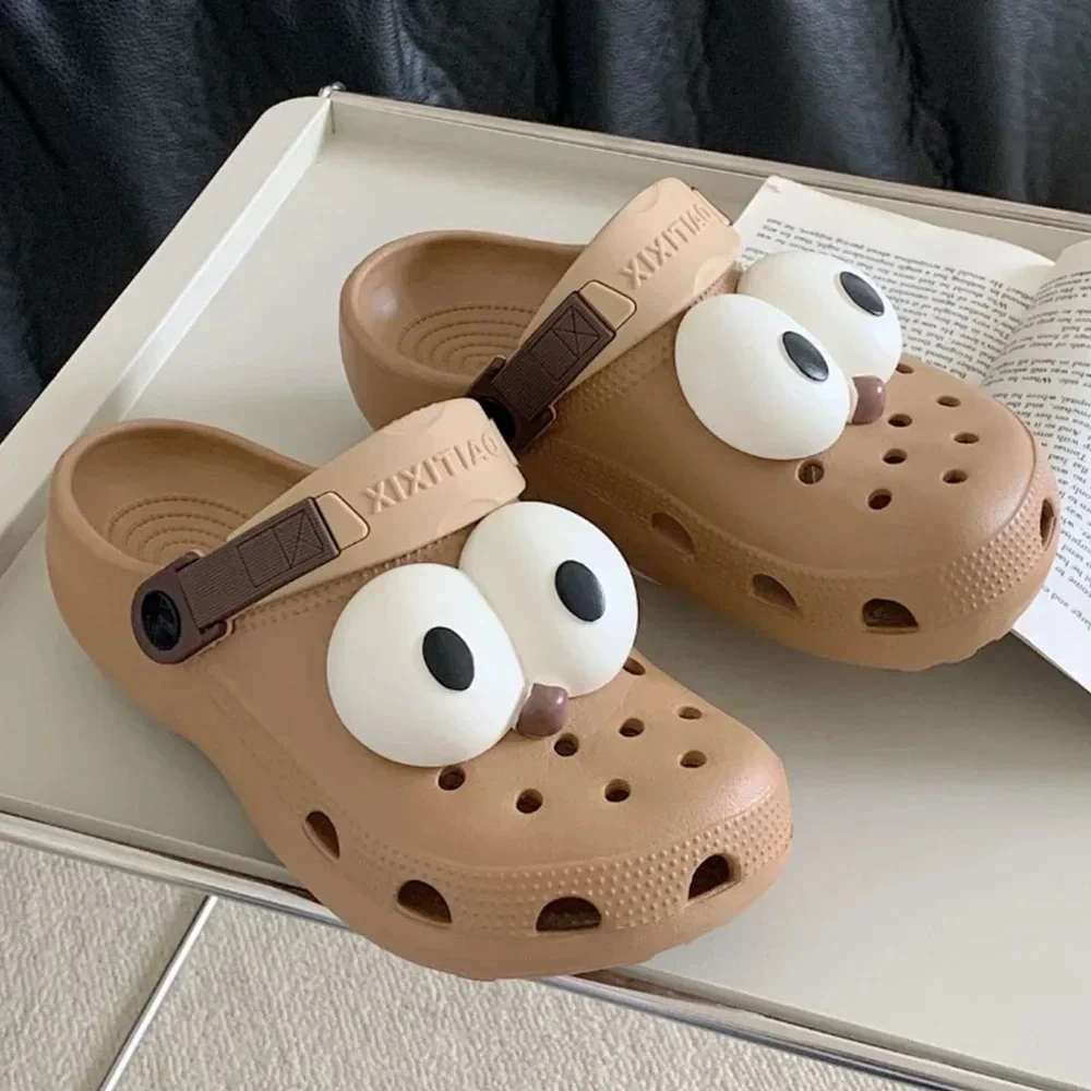 3D Cute Big Eyes Shoe Charms for Clogs Accessories Fashion Set DIY Slide Sandals Garden Shoe Buckles Decoration Boys Girls Gifts