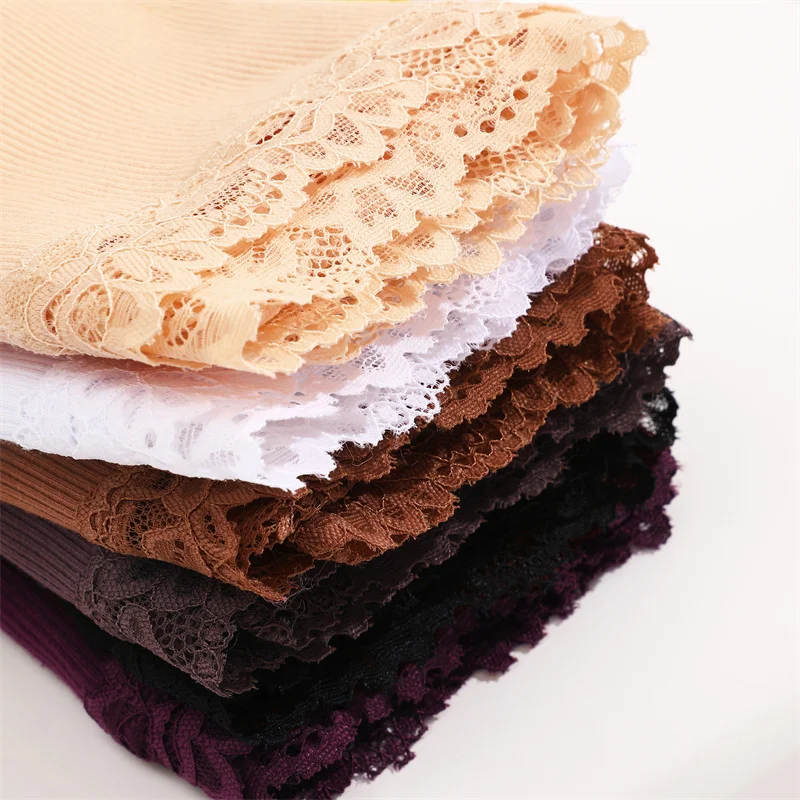 7PCS Cotton Panties For Women Seamless Ribbed Briefs Female Stretch Comfortable Underwear Ladies Low Waist Sexy Lingerie Solid