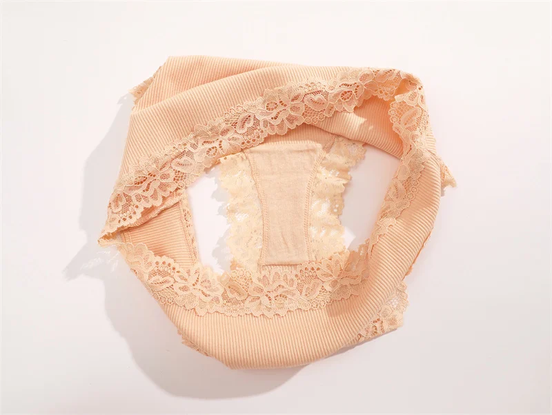 7PCS Cotton Panties For Women Seamless Ribbed Briefs Female Stretch Comfortable Underwear Ladies Low Waist Sexy Lingerie Solid