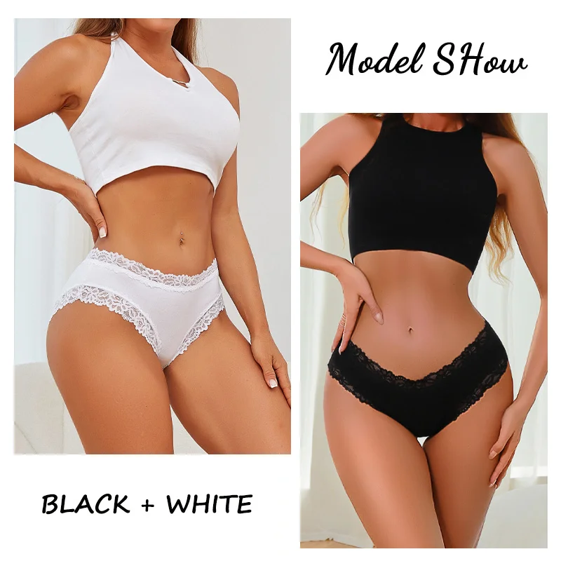 7PCS Cotton Panties For Women Seamless Ribbed Briefs Female Stretch Comfortable Underwear Ladies Low Waist Sexy Lingerie Solid