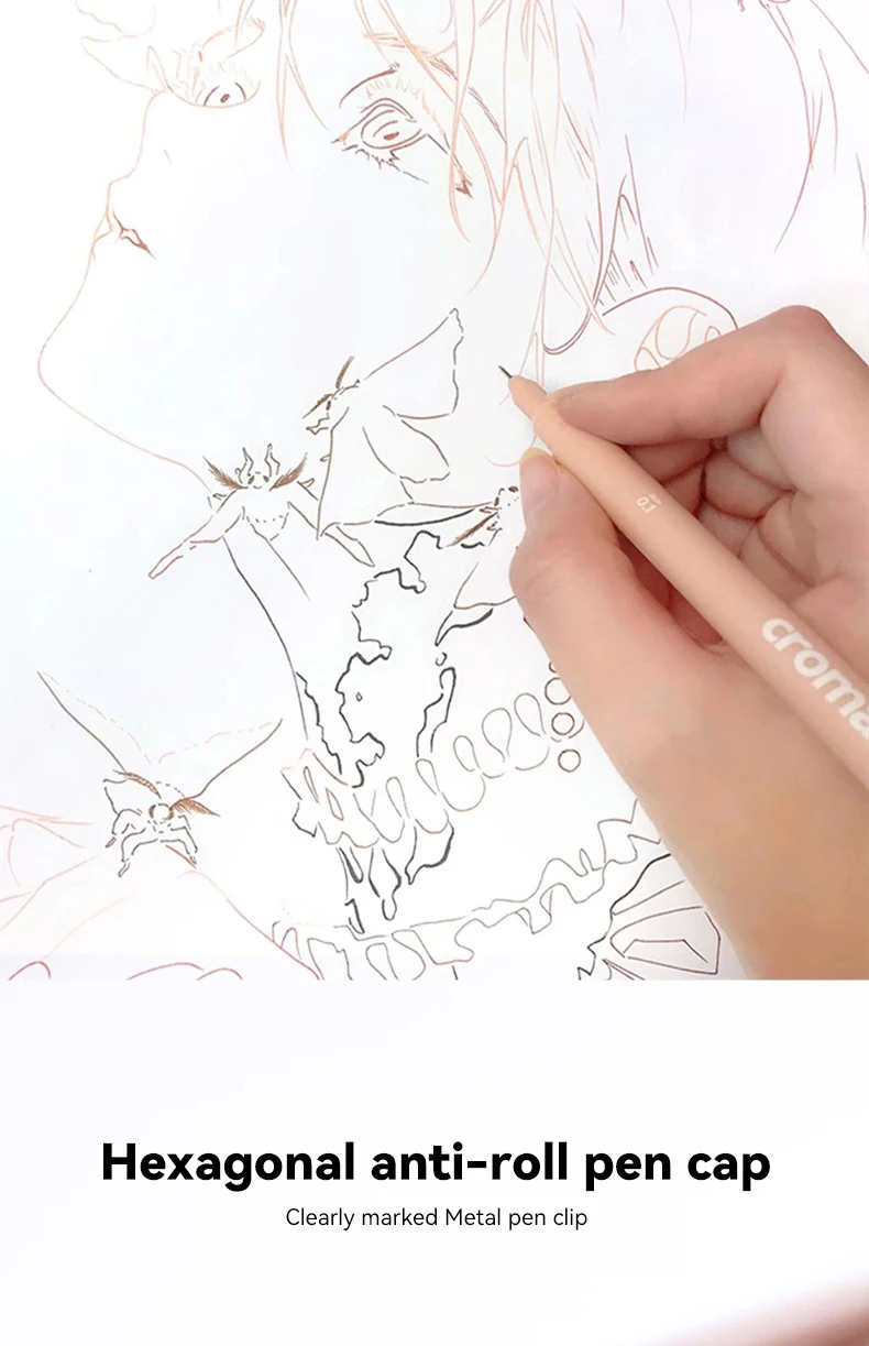 Micron Liner Fineliner Pen 0.05 0.03 0.1 0.5 Brush Tip Black Brown Fineliner Sketching Manga Drawing Pen Color Sketch Stationery