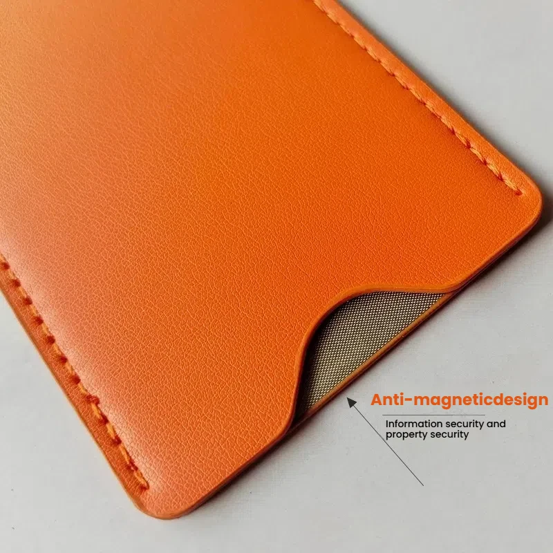 Premium PU Leather NFC Anti-Theft Card Holder - RFID Blocking Sleeve for Credit Cards, Secure & Slim Design, Travel Essentials