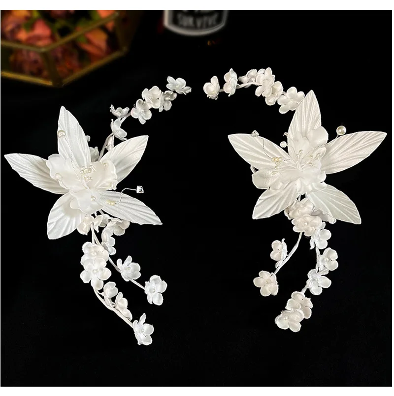 Fairy Beautiful Smart Ear Hang Side Hair Ornament New Bride Wedding Hair Jewelry