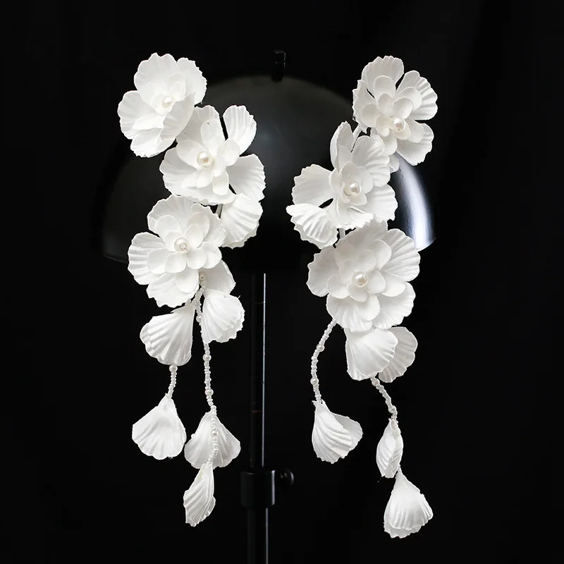 Fairy Beautiful Smart Ear Hang Side Hair Ornament New Bride Wedding Hair Jewelry