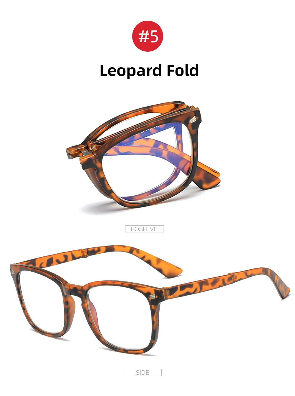 VIVIBEE Folding Anti Blue Light Blocking Glasses Men Square Classic Black Frame Computer Eyeglasses 2026 Women