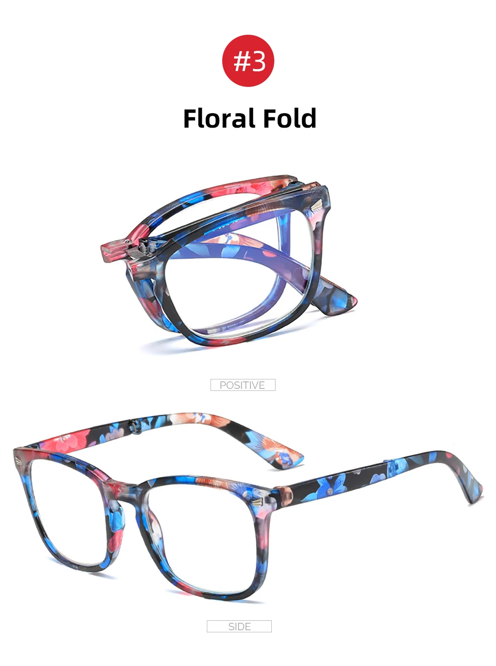 VIVIBEE Folding Anti Blue Light Blocking Glasses Men Square Classic Black Frame Computer Eyeglasses 2026 Women