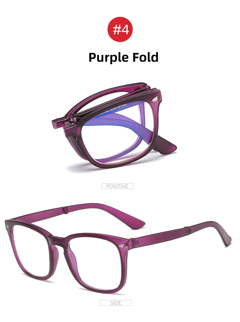 VIVIBEE Folding Anti Blue Light Blocking Glasses Men Square Classic Black Frame Computer Eyeglasses 2026 Women