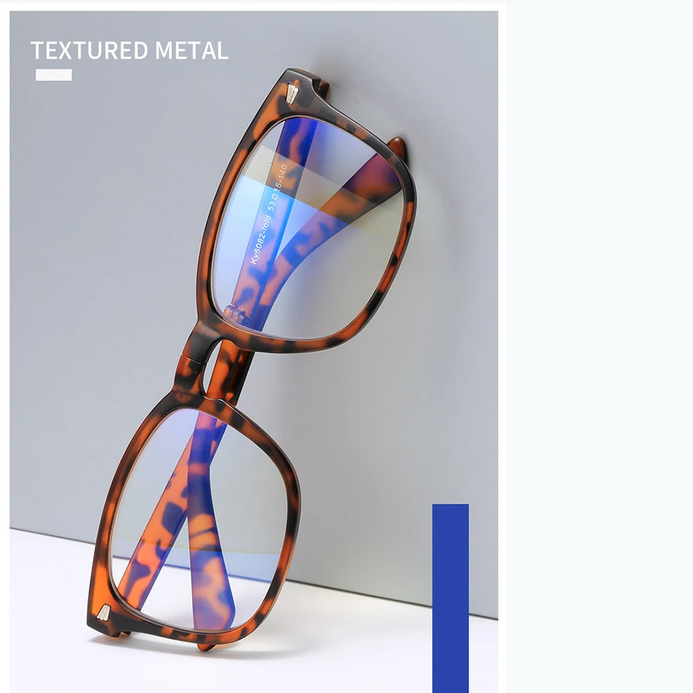 VIVIBEE Folding Anti Blue Light Blocking Glasses Men Square Classic Black Frame Computer Eyeglasses 2026 Women
