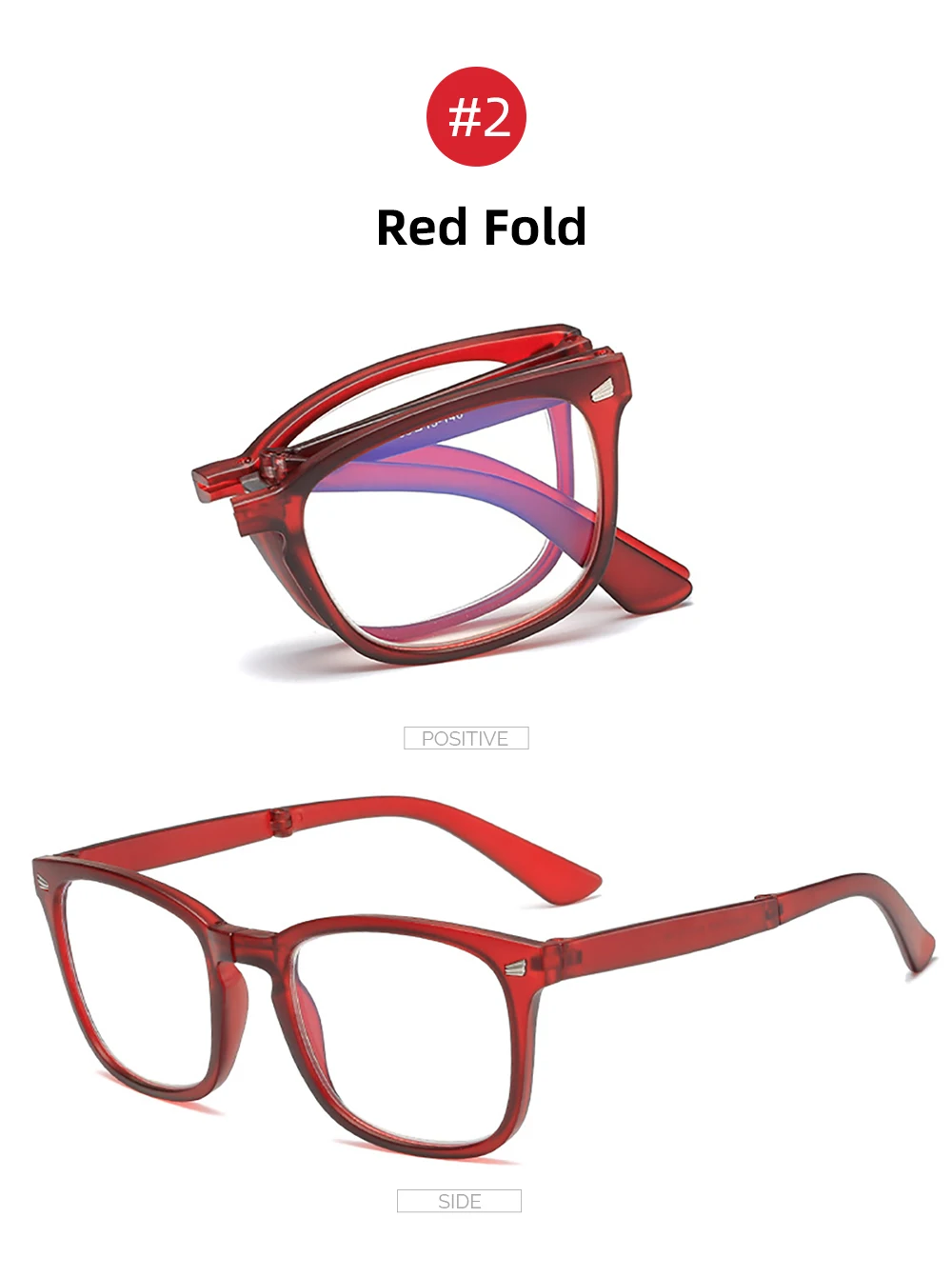 VIVIBEE Folding Anti Blue Light Blocking Glasses Men Square Classic Black Frame Computer Eyeglasses 2026 Women
