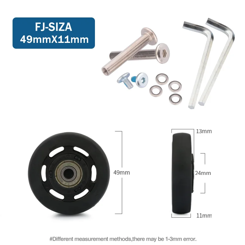 Suitcase Wheels 1 Pair of Luggage Suitcase Replacement Wheels Axles Deluxe Repair Deluxe Repair Tool Casters