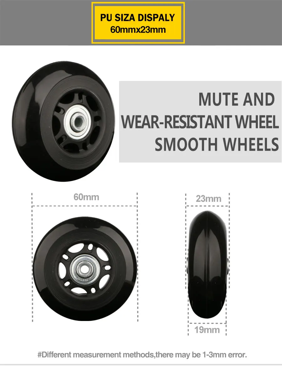 Suitcase Wheels 1 Pair of Luggage Suitcase Replacement Wheels Axles Deluxe Repair Deluxe Repair Tool Casters
