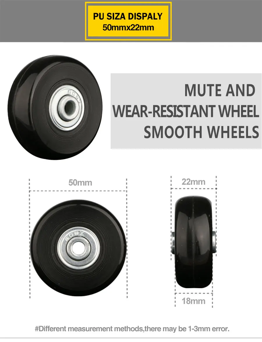 Suitcase Wheels 1 Pair of Luggage Suitcase Replacement Wheels Axles Deluxe Repair Deluxe Repair Tool Casters