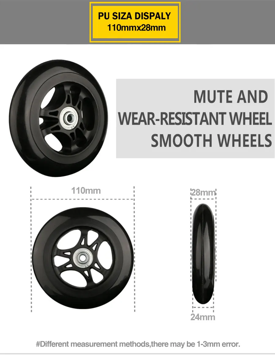 Suitcase Wheels 1 Pair of Luggage Suitcase Replacement Wheels Axles Deluxe Repair Deluxe Repair Tool Casters