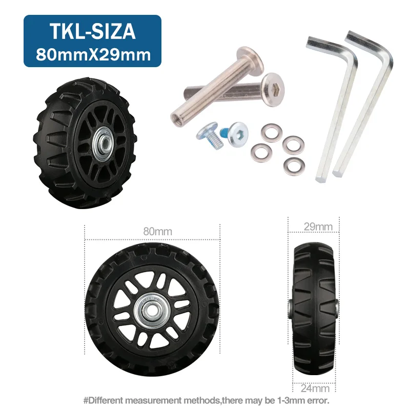 Suitcase Wheels 1 Pair of Luggage Suitcase Replacement Wheels Axles Deluxe Repair Deluxe Repair Tool Casters