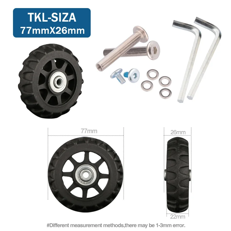Suitcase Wheels 1 Pair of Luggage Suitcase Replacement Wheels Axles Deluxe Repair Deluxe Repair Tool Casters