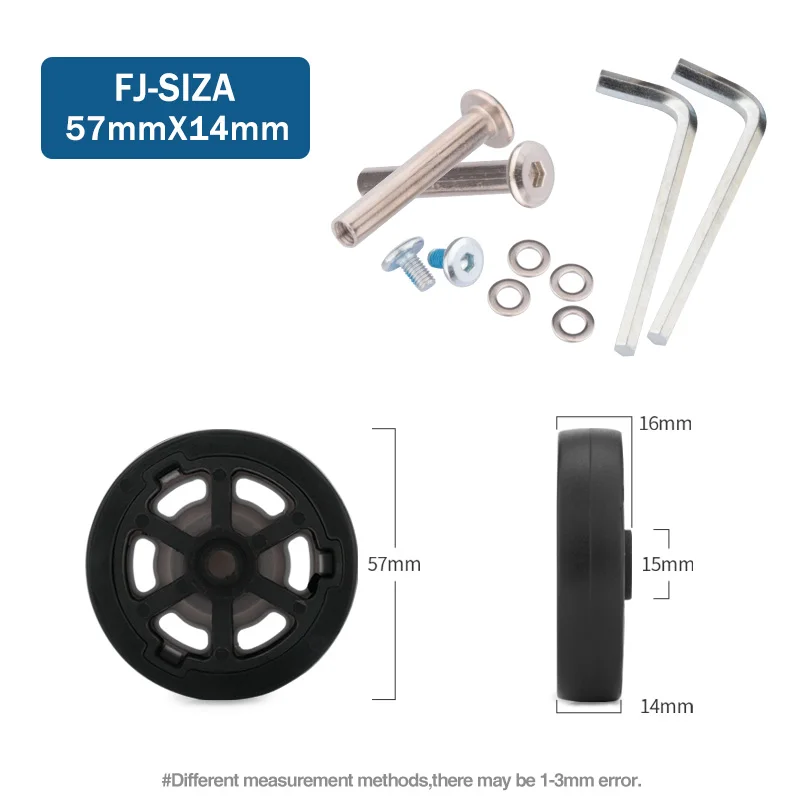 Suitcase Wheels 1 Pair of Luggage Suitcase Replacement Wheels Axles Deluxe Repair Deluxe Repair Tool Casters