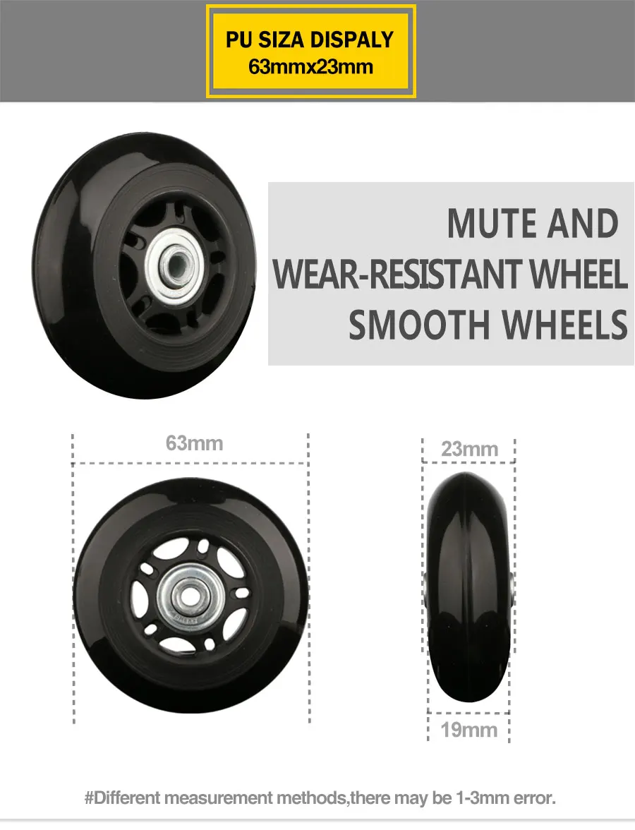 Suitcase Wheels 1 Pair of Luggage Suitcase Replacement Wheels Axles Deluxe Repair Deluxe Repair Tool Casters