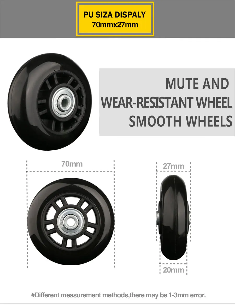 Suitcase Wheels 1 Pair of Luggage Suitcase Replacement Wheels Axles Deluxe Repair Deluxe Repair Tool Casters