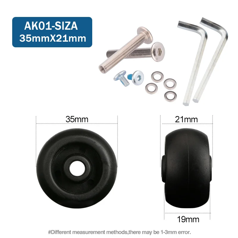 Suitcase Wheels 1 Pair of Luggage Suitcase Replacement Wheels Axles Deluxe Repair Deluxe Repair Tool Casters