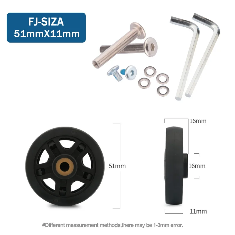 Suitcase Wheels 1 Pair of Luggage Suitcase Replacement Wheels Axles Deluxe Repair Deluxe Repair Tool Casters